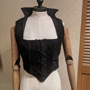 Leather Corset Bodice Bustier Renaissance Faire